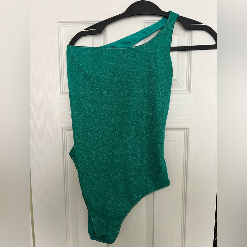 Oseree Glitter Effect one piece swimsuit